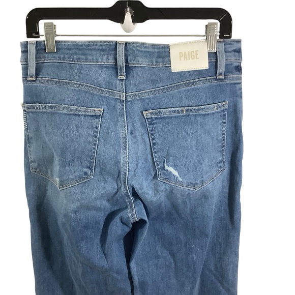 PAIGE Women's Atley Ankle Flare Jeans Raw Hem - Picture 5 of 9